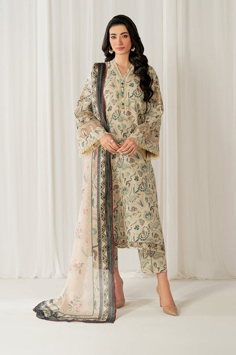 Printed Viscose 3 piece suit