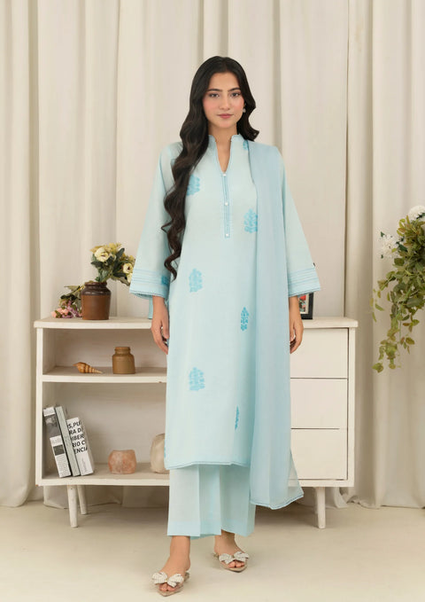 YoloPret - Stitched 3Pc Embroidered Lawn FATAH