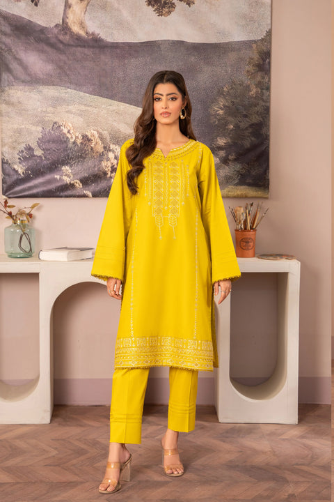 ANNARA BEGUM - Nahira 2 PC Stitched Embroidered Lawn Semi Formal Wear