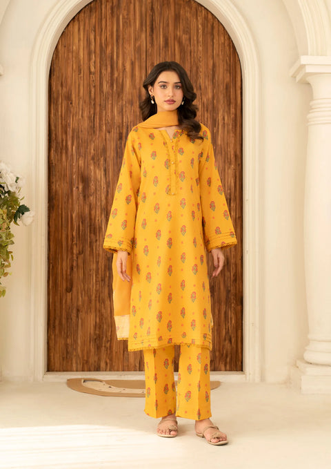YoloPret - Stitched 3Pc Digital Print Lawn FATAH