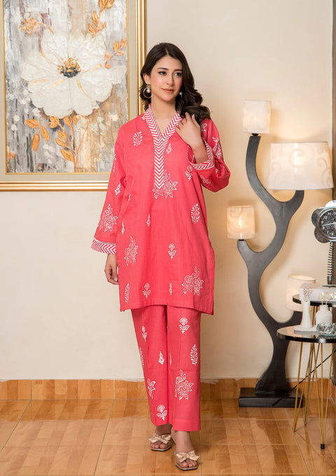 YoloPret - Stitched 2Pc Block Printed Infinity Lawn JASHAN-S25-0067