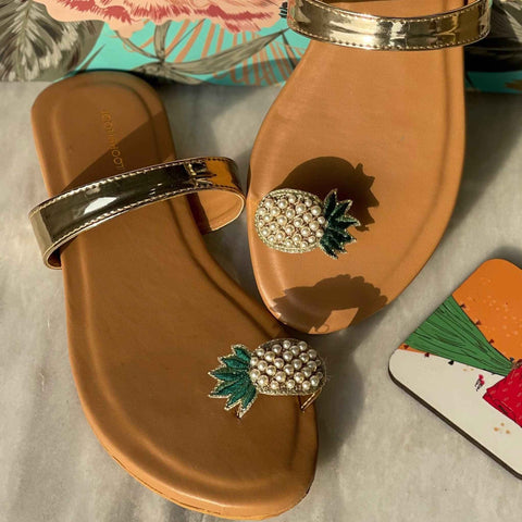 Jooti Shooti - Pineapple Stuck Slides Pakistani Shoe