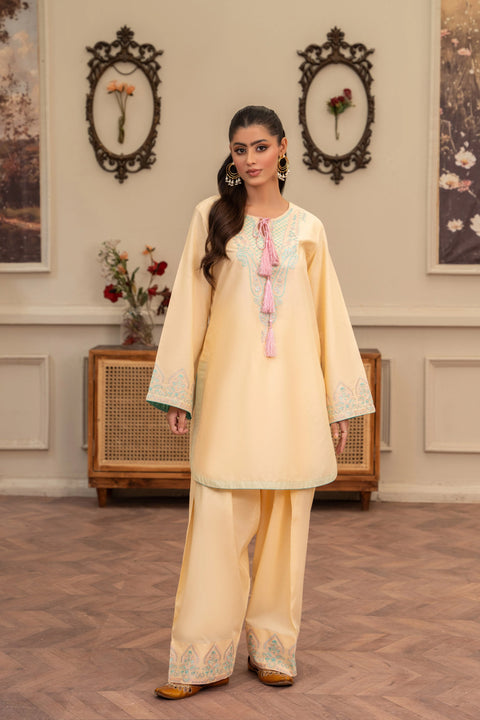 ANNARA BEGUM - Haneen 2 PC Stitched Embroidered Lawn Semi Formal Wear
