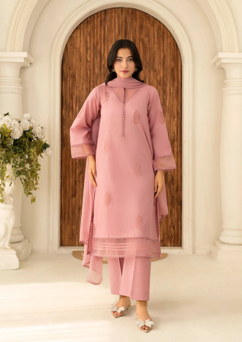 YoloPret - Stitched 3Pc Embroidered Lawn