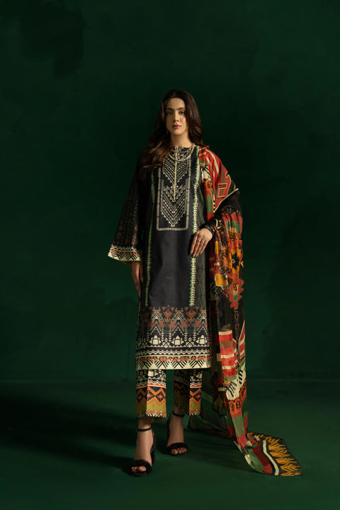 TUSHAAK - Retro Bella 3PC Stitched Casual Wear Dress