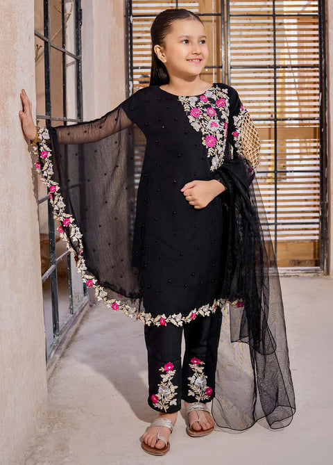 Pearl Cape Dress - Black