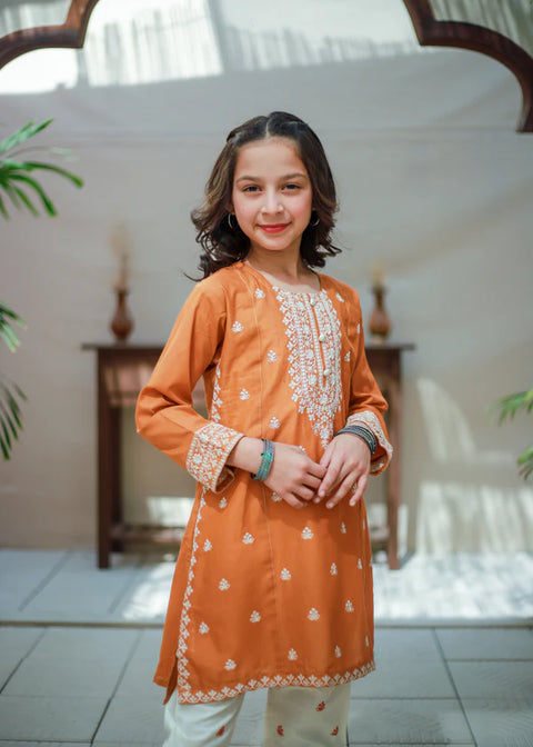 Butterscotch Orange Straight Shirt & Trouser KST 158