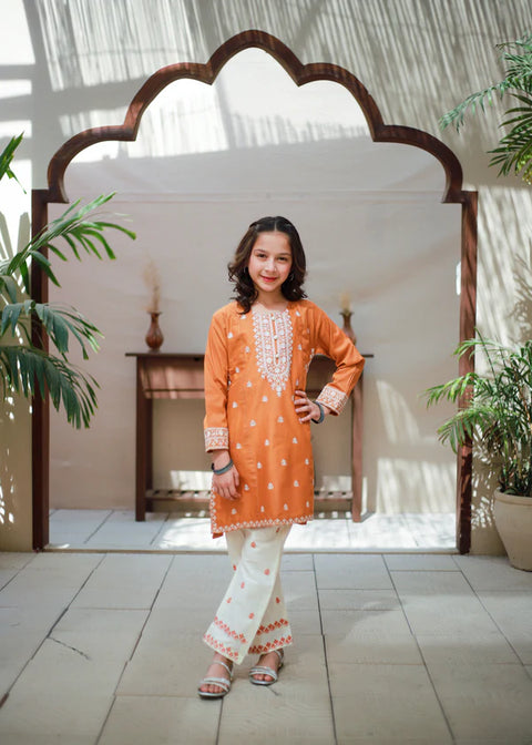 Butterscotch Orange Straight Shirt & Trouser KST 158