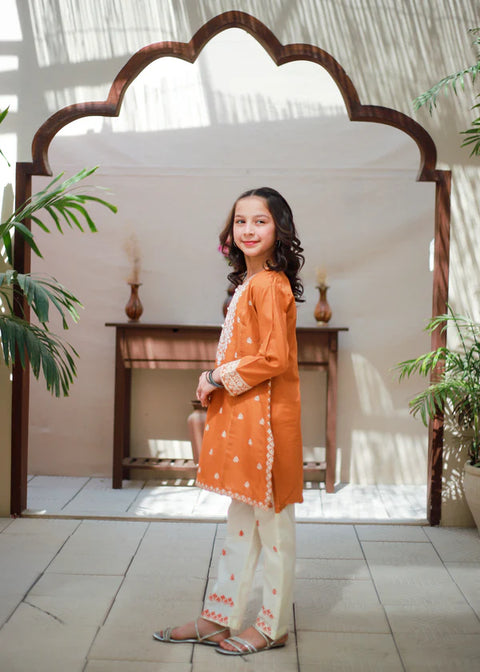 Butterscotch Orange Straight Shirt & Trouser KST 158
