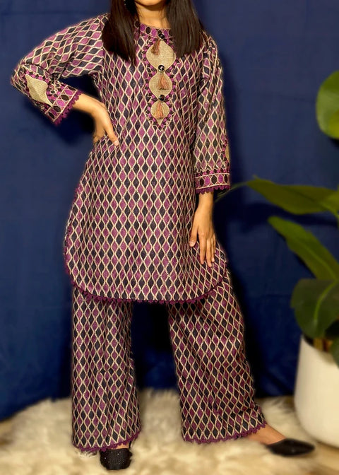 1179 - Purple - Two Piece Suit