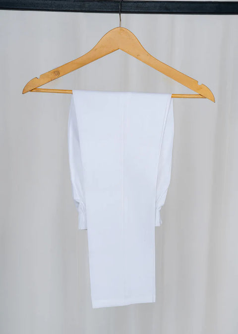 348499 White Trouser (100% Cotton)