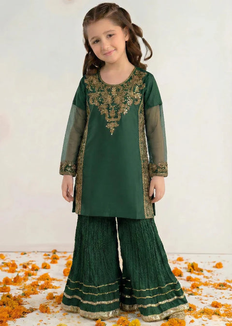 Green Festive Sharara