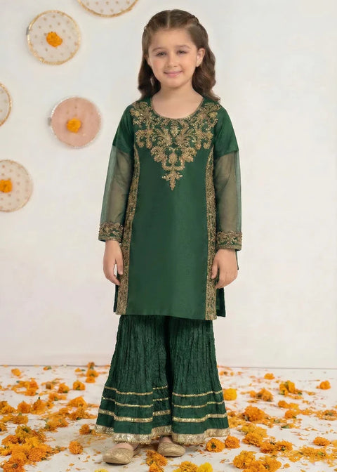 Green Festive Sharara