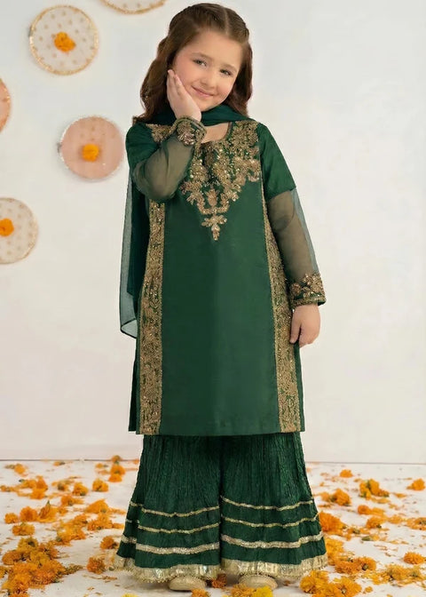 Green Festive Sharara