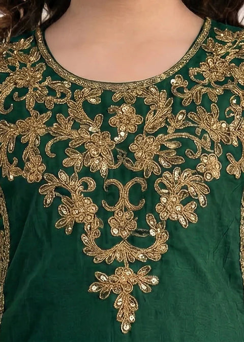 Green Festive Sharara