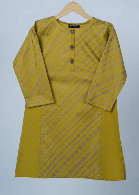 Mehndi Green Block Printed Kurta