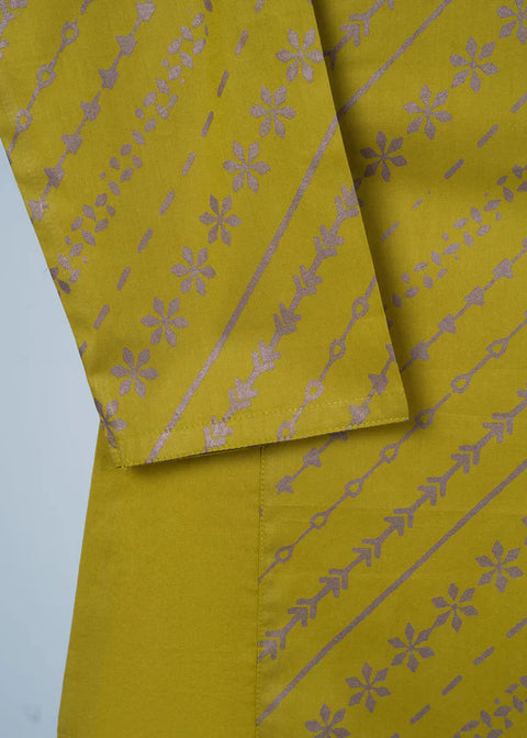 Mehndi Green Block Printed Kurta