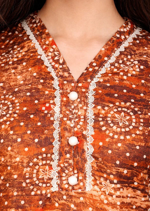 Brown Floral