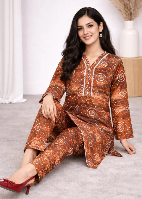 Brown Floral