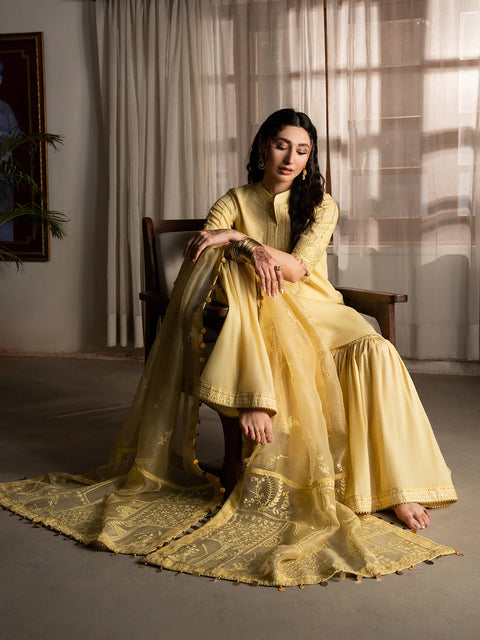 Faiza Faisal - 3 PC Stitched Mina Pakistani Formal Dress