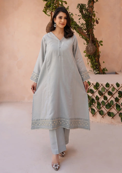 YoloPret - Stitched 2Pc Embroidered Golden Jacquard Maisuri JASHAN-S25-0043