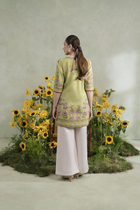 Jahaan - Solea Green Premium Soft Crepe Women Dress
