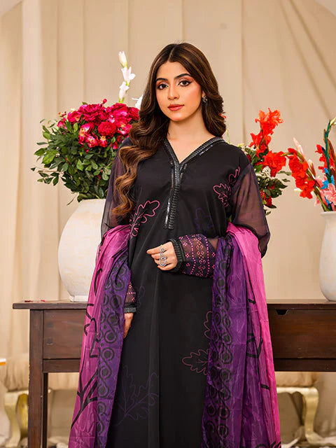 Nazmina - Minuit Violet (FR-772) Stitched Formal Wear Dress