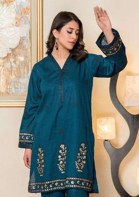 YoloPret - Stitched 2Pc Block Printed Infinity Lawn JASHAN-S25-0060