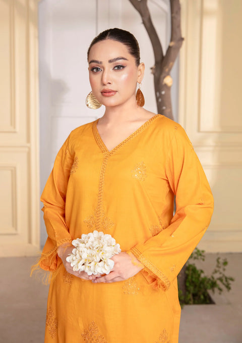 YoloPret - Stitched 2Pc Sequins Embroidered Cotton Lawn JASHAN-S25-0070