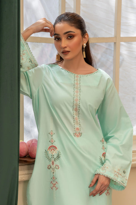 ANNARA BEGUM - Safira 2 PC Stitched Embroidered Lawn Semi Formal Wear