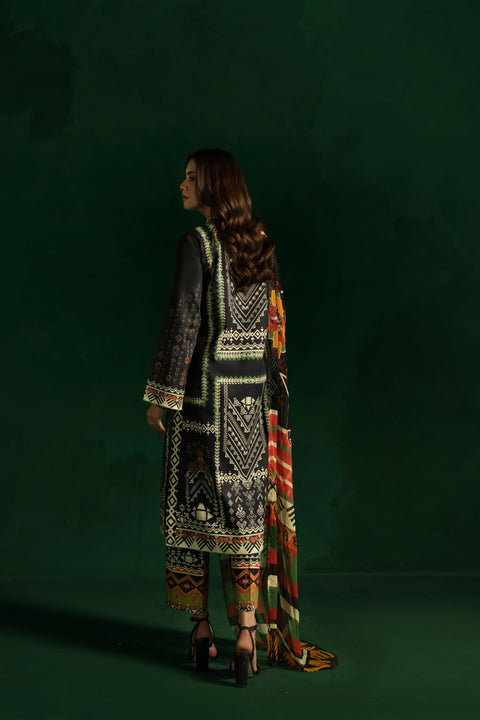 TUSHAAK - Retro Bella 3PC Stitched Casual Wear Dress