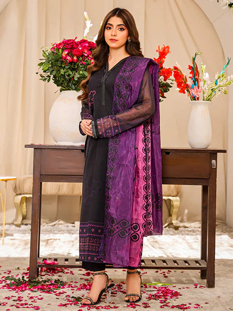 Nazmina - Minuit Violet (FR-772) Stitched Formal Wear Dress