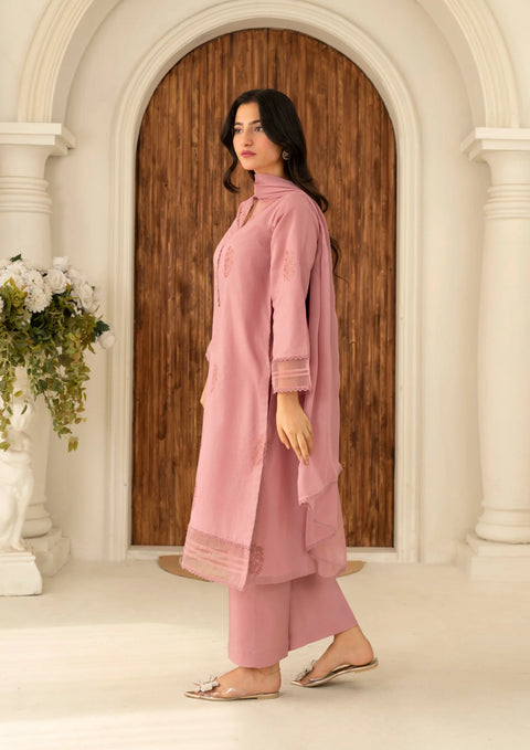 YoloPret - Stitched 3Pc Embroidered Lawn