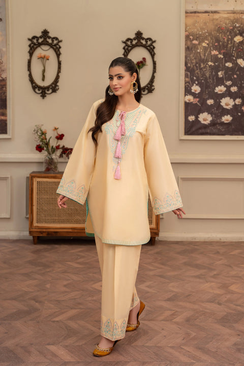 ANNARA BEGUM - Haneen 2 PC Stitched Embroidered Lawn Semi Formal Wear