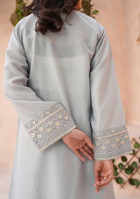 YoloPret - Stitched 2Pc Embroidered Golden Jacquard Maisuri JASHAN-S25-0043