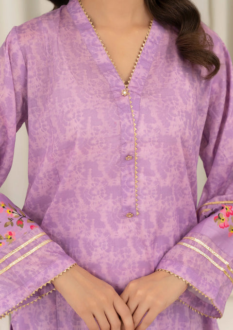 YoloPret - Stitched 3Pc Tie&Dye Digital Print Lawn with Farshi Shalwar FATAH