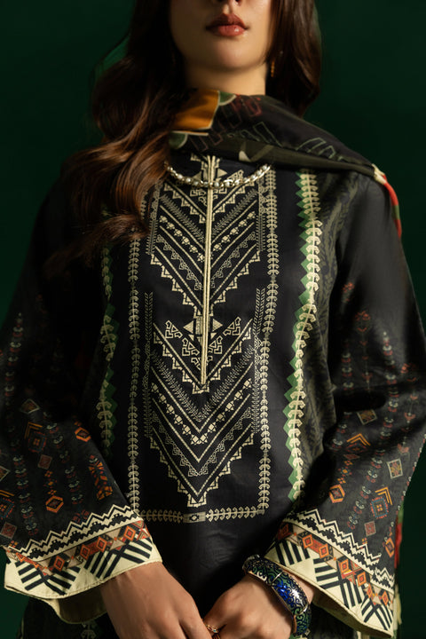 TUSHAAK - Retro Bella 3PC Stitched Casual Wear Dress