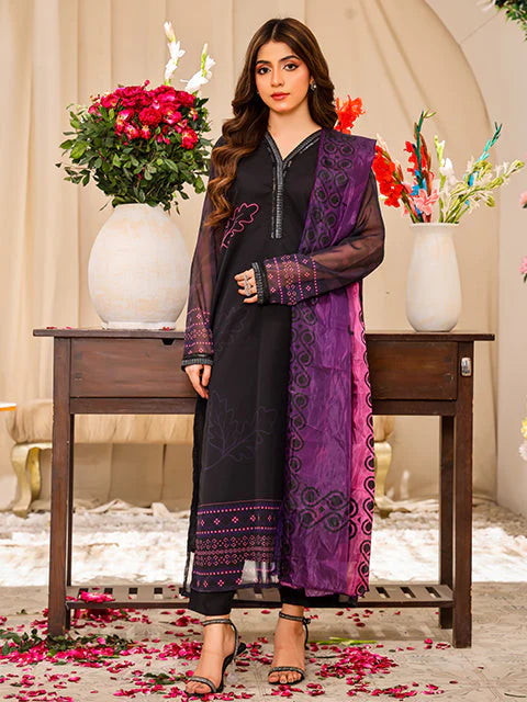 Nazmina - Minuit Violet (FR-772) Stitched Formal Wear Dress