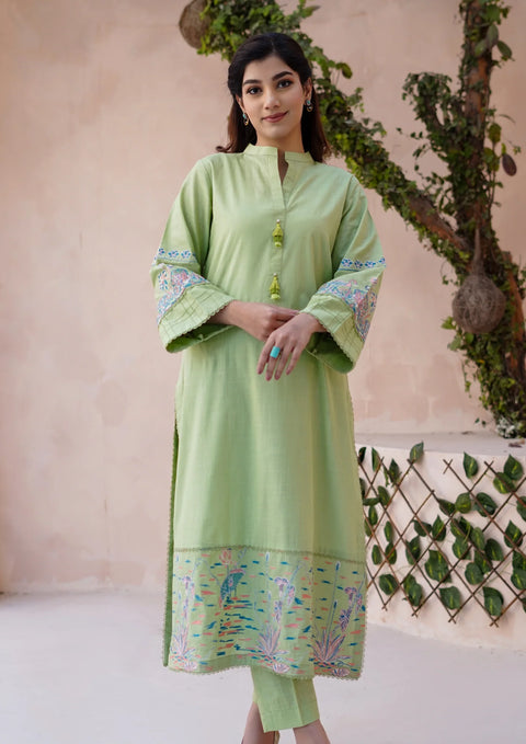 JASHAN- Stitched 2Pc Embroidered Intermix Lawn JASHAN-S25-0046