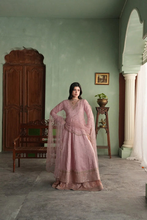 Jahaan - 3 PC Gul-mohar Semi Formal Dress