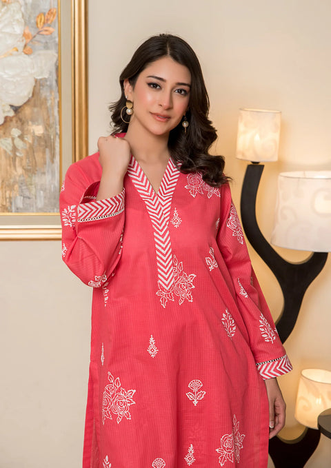 YoloPret - Stitched 2Pc Block Printed Infinity Lawn JASHAN-S25-0067