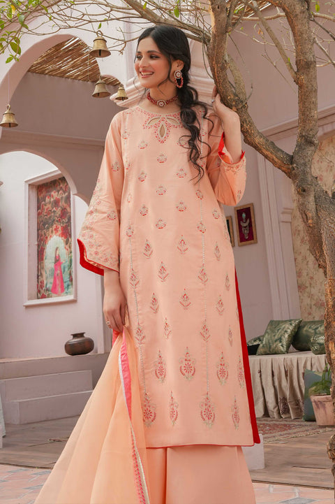 ANNARA BEGUM - Aabish 3 PC Unstitched/Stitched Embroidered Lawn Semi Formal Wear