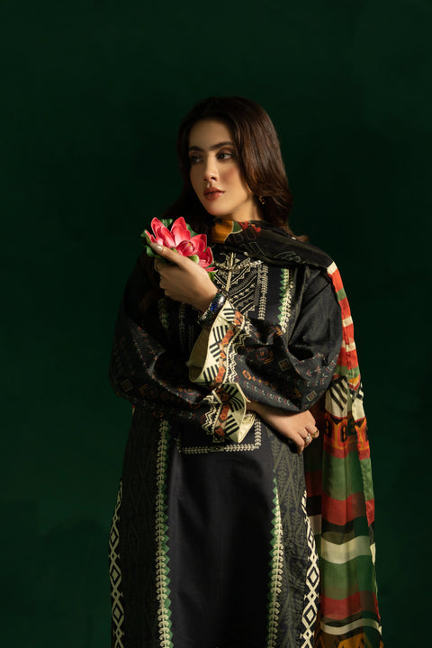 TUSHAAK - Retro Bella 3PC Stitched Casual Wear Dress