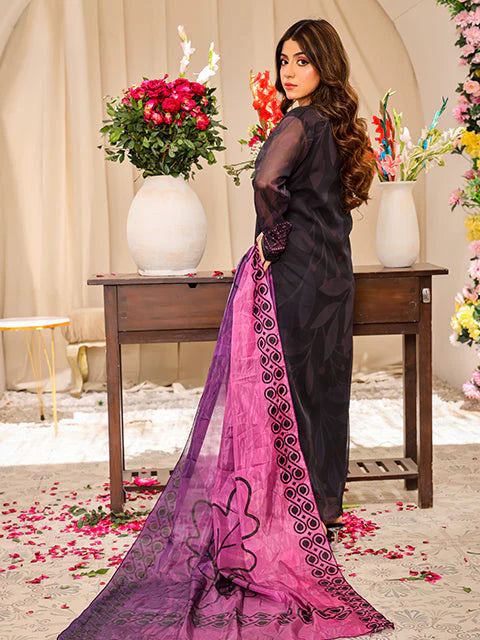 Nazmina - Minuit Violet (FR-772) Stitched Formal Wear Dress