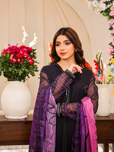 Nazmina - Minuit Violet (FR-772) Stitched Formal Wear Dress