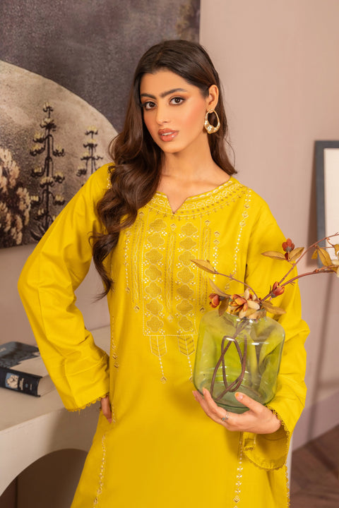 ANNARA BEGUM - Nahira 2 PC Stitched Embroidered Lawn Semi Formal Wear