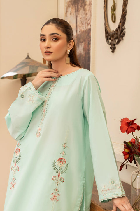 ANNARA BEGUM - Safira 2 PC Stitched Embroidered Lawn Semi Formal Wear