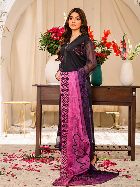 Nazmina - Minuit Violet (FR-772) Stitched Formal Wear Dress