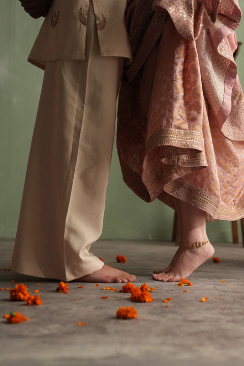 Jahaan - 3 PC Gul-mohar Semi Formal Dress