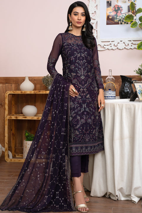 Meeral by Zarif Stitched Luxury Formal 3 Piece Suit ZLM-05 SCARLETT